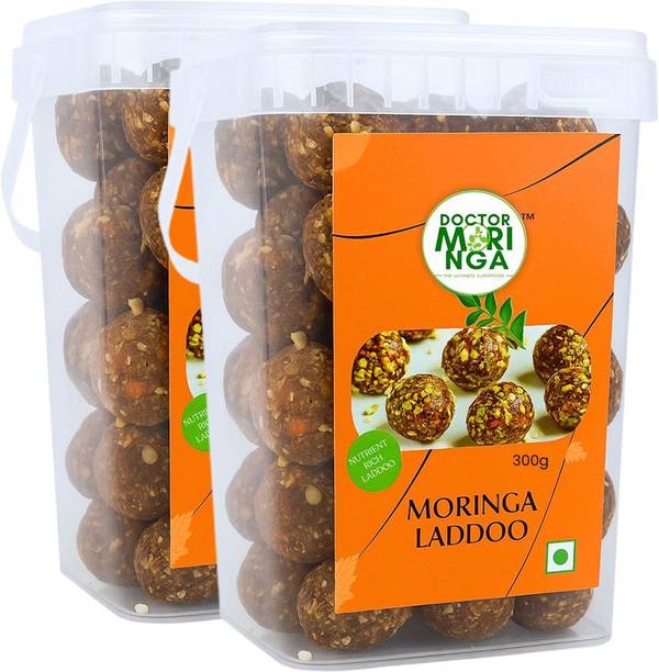 DOCTOR MORINGA Protein & Fiber Laddoo | Dates, Dry Fruits, Jaggery | Ready to Eat Box