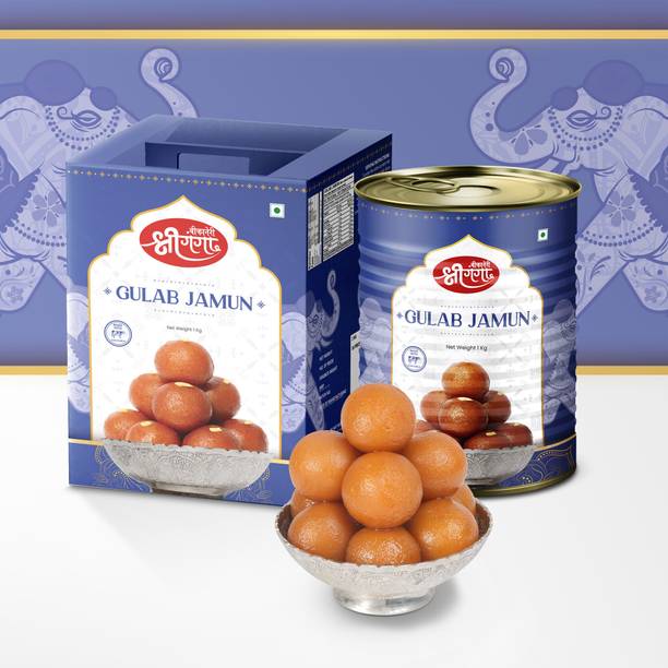 Bikaneri Shree Ganga Gulabjamun 64 Pieces Traditional Sweets Tin