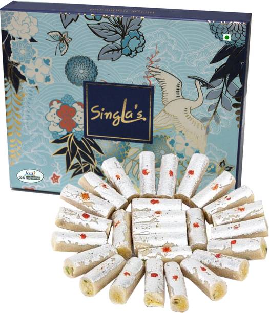 singla's KAJU ROLL 400gms Indian Mithai sweets Box