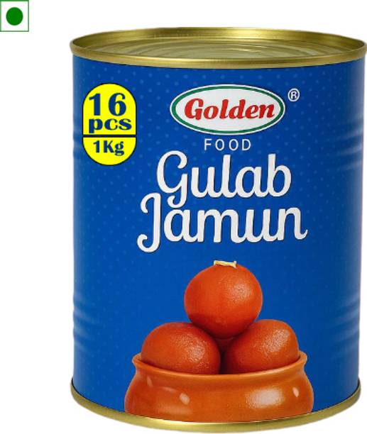 golden food Gulab Jamun Sweet 16 pcs Tin (Pack of 1) Tin
