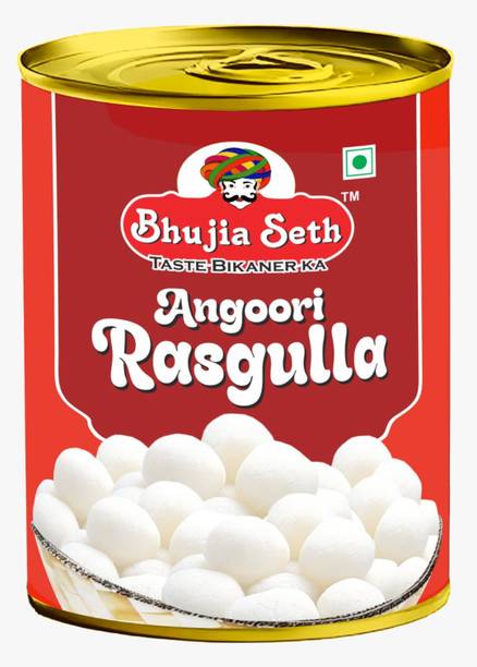 भुजिया सेठ अंगूरी रसगुल्ला स्वीट 1 केजी टिन पैक टिन