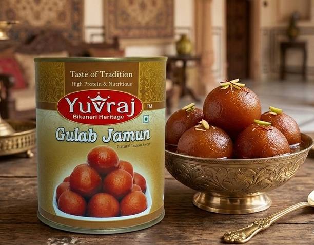 Yuvraj Food Product Sweets Gulab Jamun 500 gm Tin pack