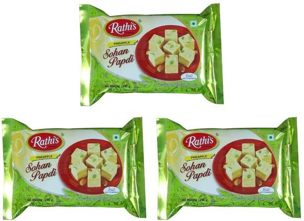 Rathi's Sohan Papdi_Pineapple_3_250gm*3 Box