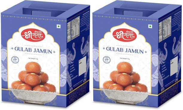 Bikaneri Shree Ganga Soft Gulabjamun 2kg Traditional Bikaneri Sweet, Mithai, Shahi Sweet 32 Pieces Tin