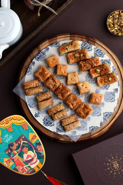 HyperFoods Diwali Gift Pack Baklava Milk Cake Diwali sweets gift Hamper Box
