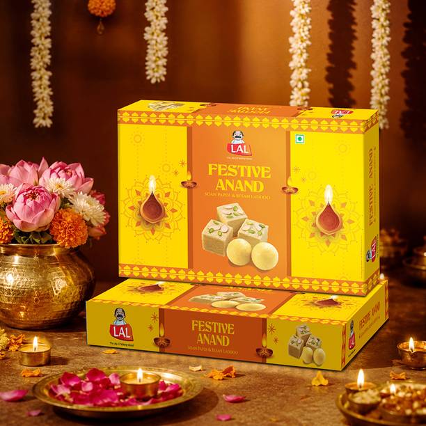 Lal Festive Anand Included Soan Papdi & Besan Laddoo 200g Each