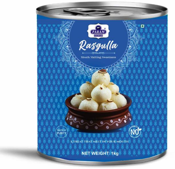 PARAM Rasgulla Soft & Spongy Bengali Rasgulla Tin