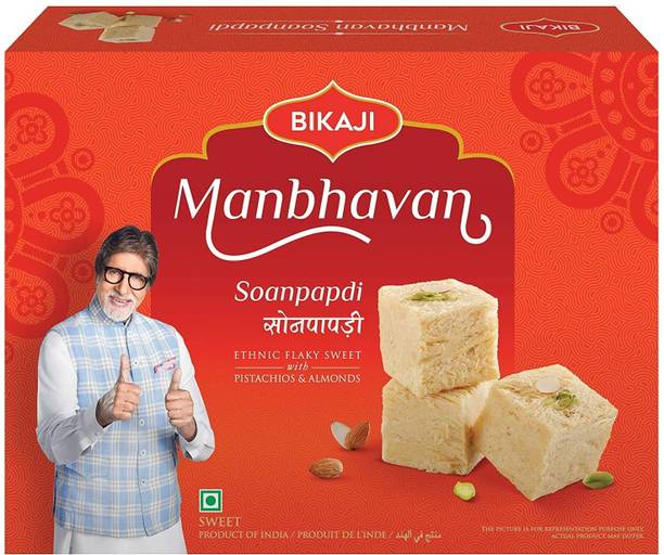 Bikaji Manbhavan Soanpapdi 450 Gram Box