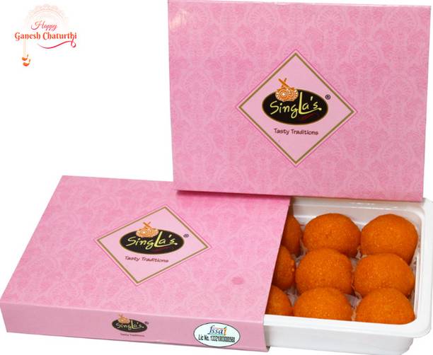 Singla Sweets Banarasi Laddu 500g | Mithai | Sweets | Vacuum Pack | Box