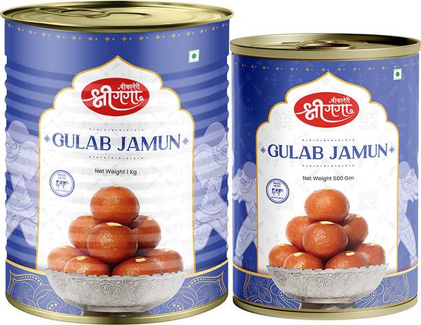 Bikaneri Shree Ganga Gulab Jamun 500Gm / 1Kg Traditional Bikaneri Sweets Tin