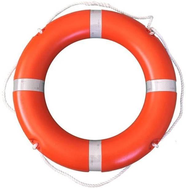 A Sharif Round Lifebuoy Ring 2.5kg – Rescue Floating Safety Tube for Swimming (Orange) Swim Floatation Belt