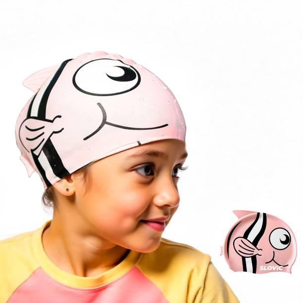 SLOVIC High Quality Silicone Swimming Cap For Girls & Boys| Swimming Cap