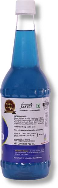 RK HOME MADE NATURAL SYRUP Blue Lagoon Citrus