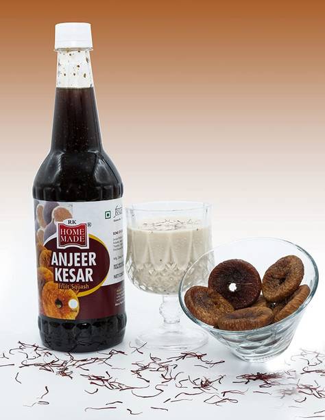 Home Made Anjeer Kesar Concentrated Syrup|Gluten Free|Low Fat|Everyone’s Delight 750ML ANJEER KESAR