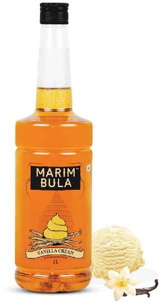 Marim Bula Vanilla Cream Flavored Syrup | Perfect for Latte, Cold Coffee, Shakes & Desserts Vanilla