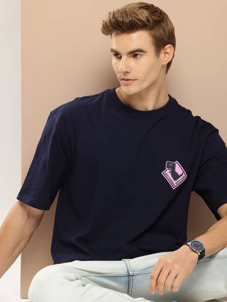 INVICTUS Solid Men Round Neck Blue T-Shirt