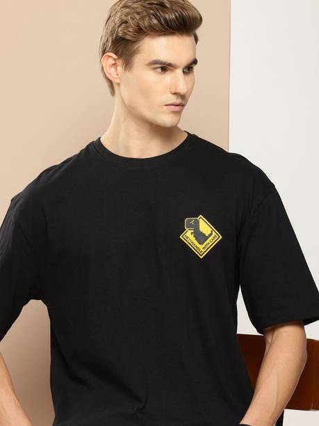 INVICTUS Solid Men Round Neck Black T-Shirt