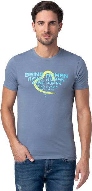 Light Blue Regular Fit Men's Short Sleeves T-Shirt Clothing