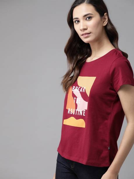 Roadster Womens Tshirts - Buy Roadster Womens Tshirts Online at Best ...