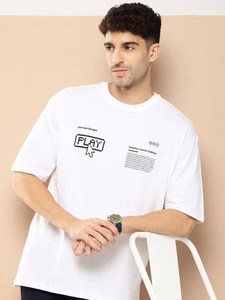 INVICTUS Printed Men Round Neck White T-Shirt