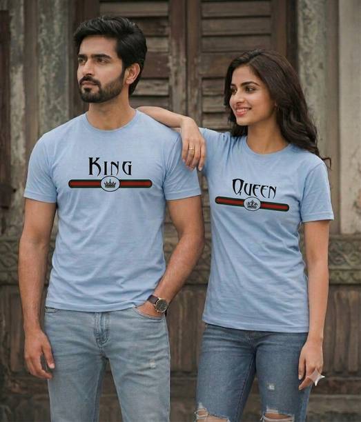 Printed Couple T-shirts Twinning Set