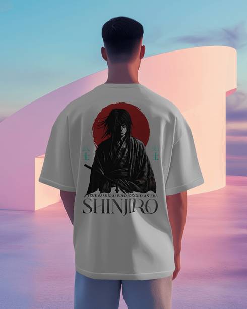 Mono Urban Graphic Print Men Round Neck White T-Shirt