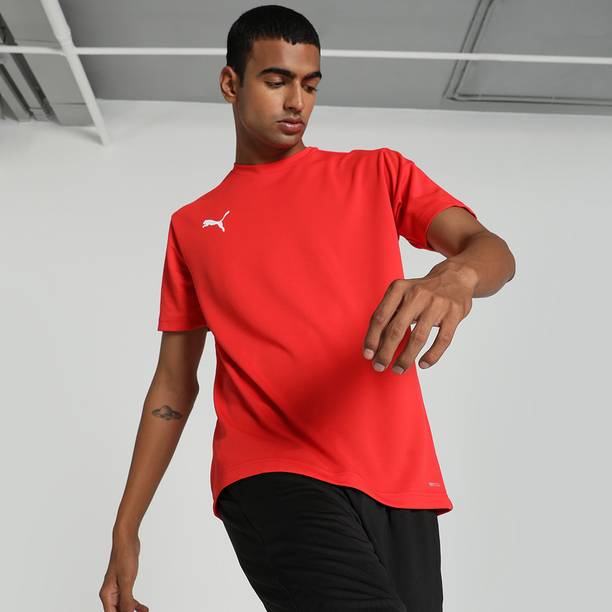 Price History of Puma Solid Men Round Neck Red T-shirt from