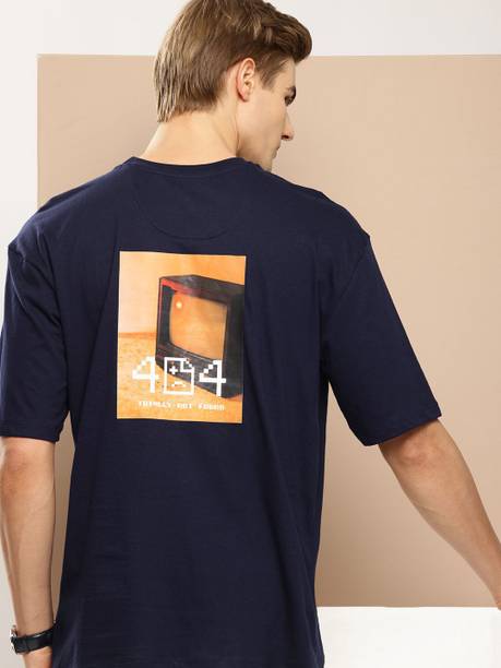 INVICTUS Printed Men Round Neck Blue T-Shirt