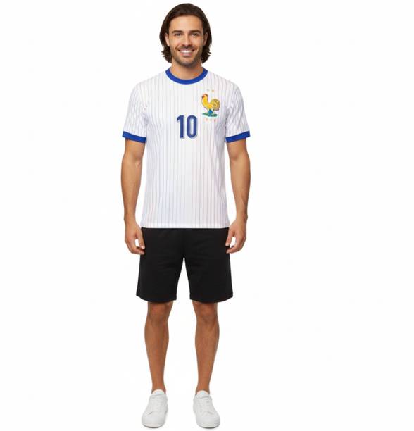 PRASEL Printed Men Round Neck White T-Shirt