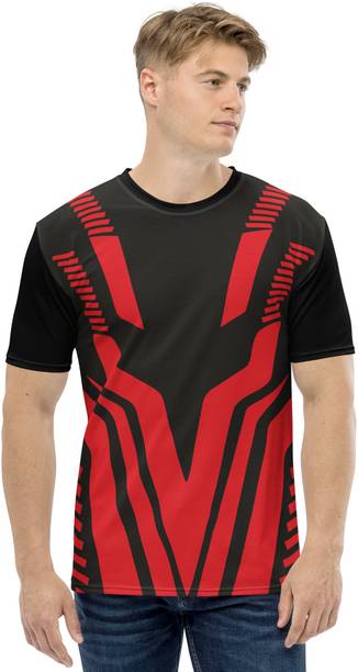 URBANIC CLOTHING Printed Men Round Neck Red T-Shirt