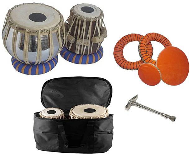 KHALSA MUSICAL Iron Bayan Sheesham Dayan Cover Professional ( Hammer Ring Pad Tabla Bag) Tabla