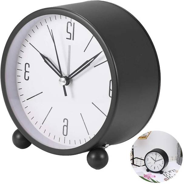 CRAZYABBS Analog Black Clock