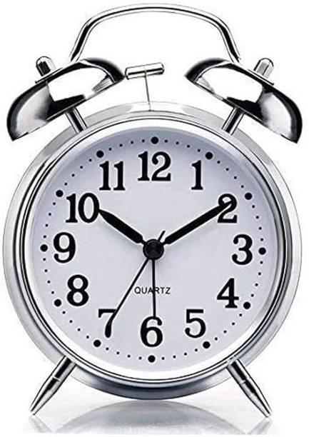 RVK Analog Silver Clock
