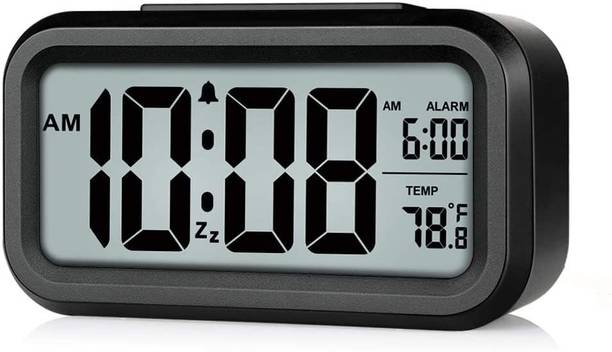 VOLTegIC Digital Black Clock