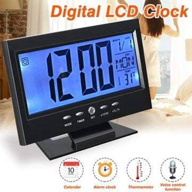 Elecsera Digital Silver Clock