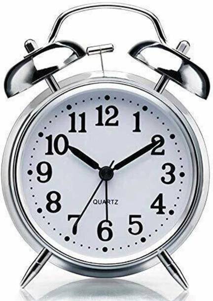 CRAVEKIT Analog Silver Clock