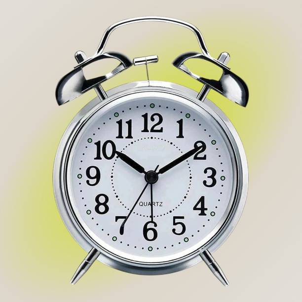 ONEKLIK Analog Silver Clock