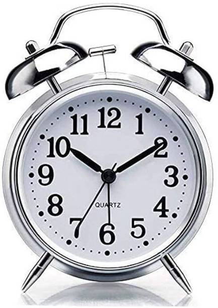 RVK Analog Silver Clock