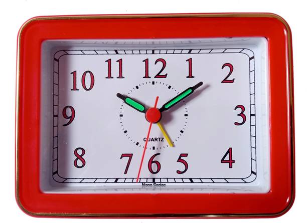greatelms Analog-Digital Red Clock