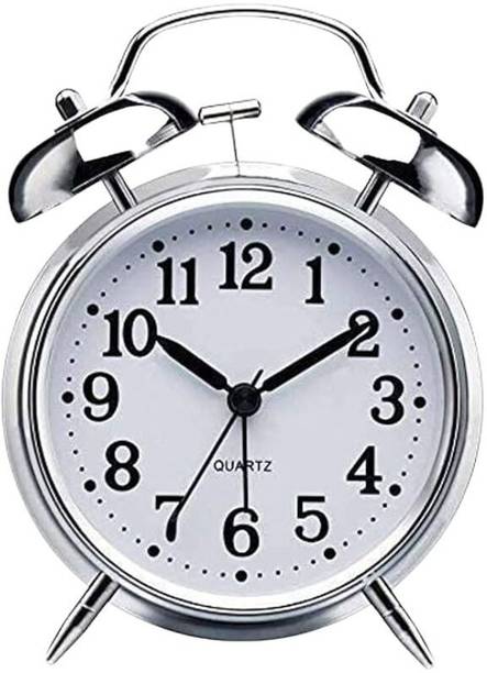 RVK Analog Silver Clock