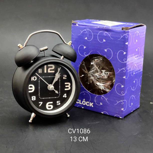 Mahaveer Enterprise Digital Black Clock