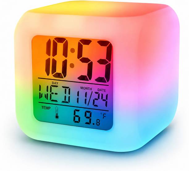 Sister hub Digital White Clock