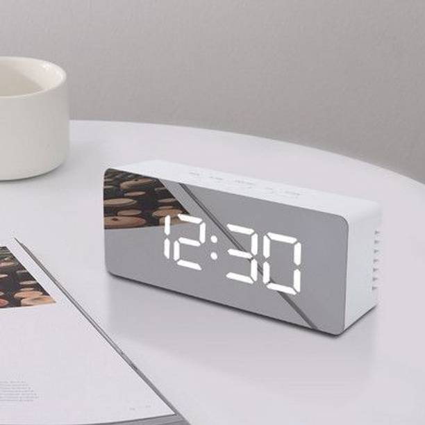 SPARKPLUG Digital White Clock
