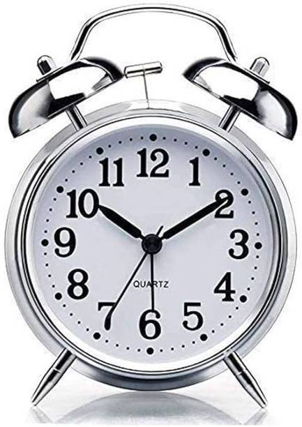 RVK Analog Silver Clock