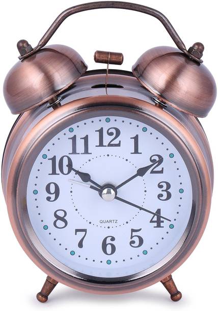Remeka Analog Brown Clock