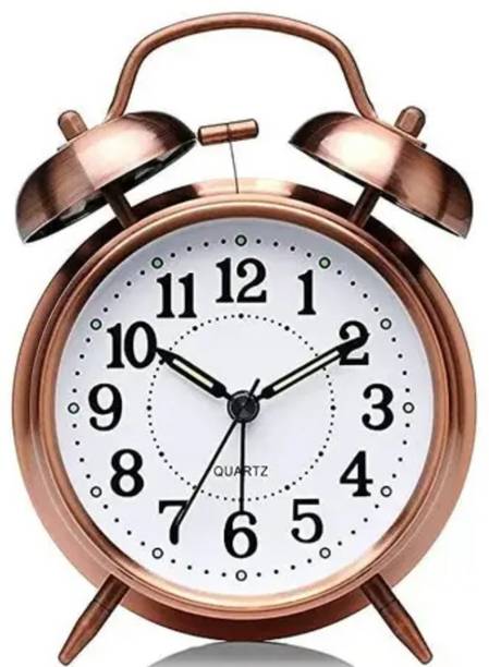 Gadgetemporium Analog Silver, Gold Clock