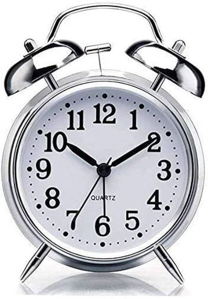 RVK Analog Silver Clock