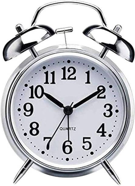 RVK Analog Silver Clock