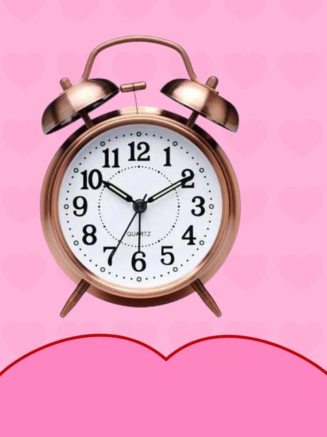 ONEKLIK Analog Silver Clock