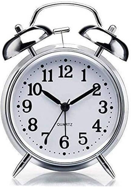 RVK Analog Silver Clock